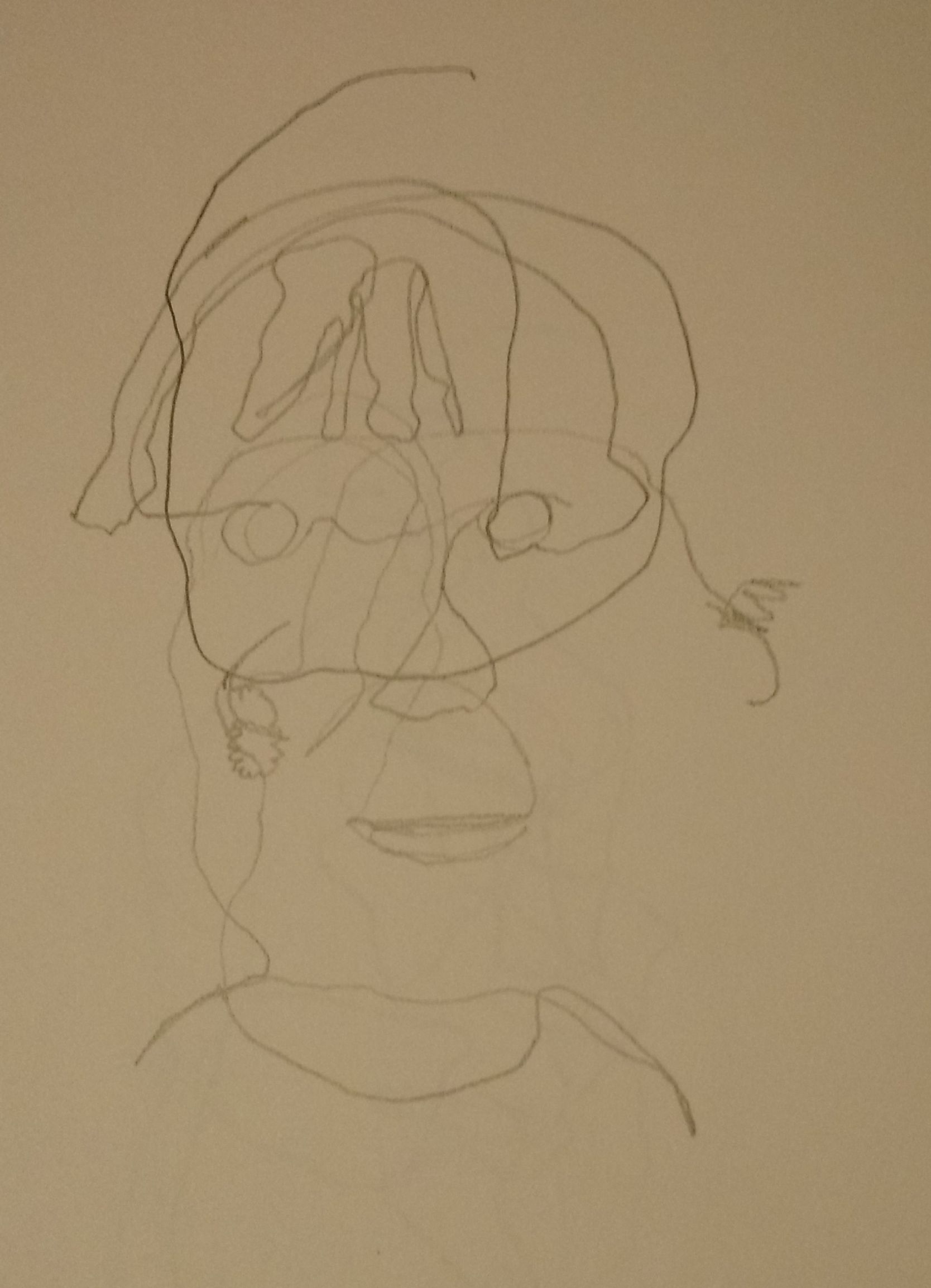 face contour sketch exercise