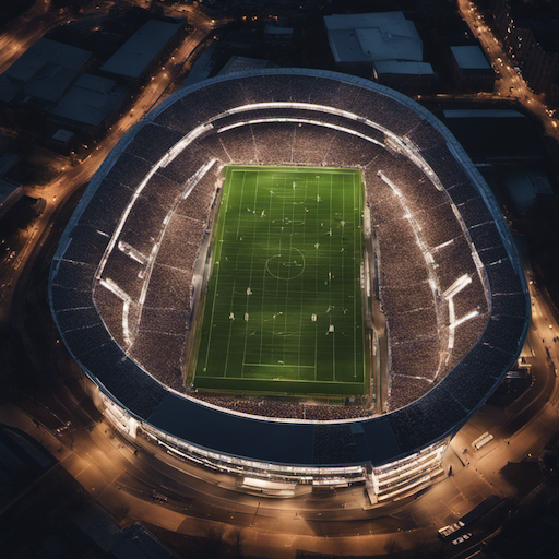 night stadium by Stable Diffusion Dream Studio SDXL 1.0