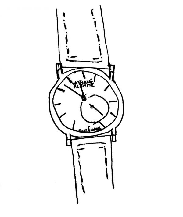 sketch of a Withings watch